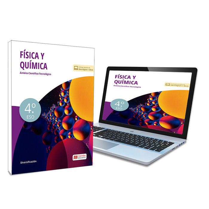 Física y Química 4o - Libro de texto en formato físico de Diversificación Curricular 4ºESO | Varios autores | 9788419062413 (MACMILLAN) Imagen principal del producto