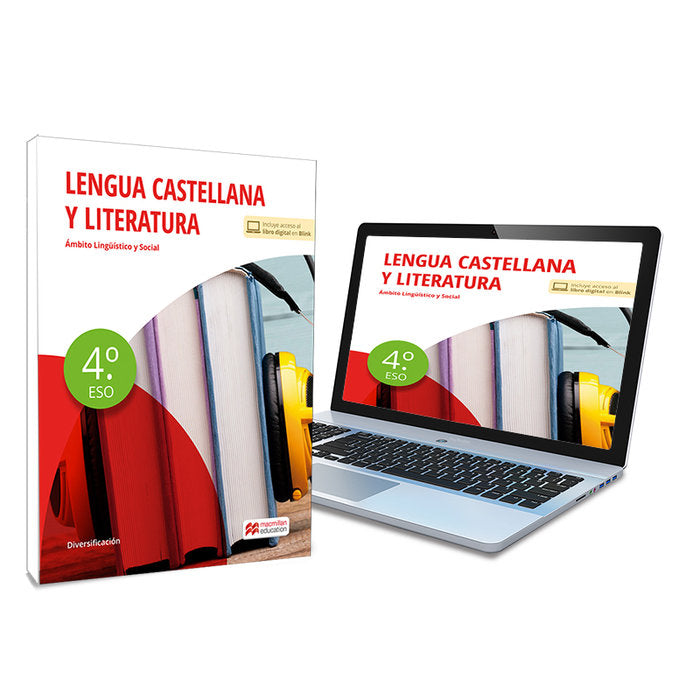 Lengua Castellana 4o - Libro de texto en formato físico de Diversificación Curricular 4ºESO | Varios autores | 9788419062437 (MACMILLAN) Imagen principal del producto