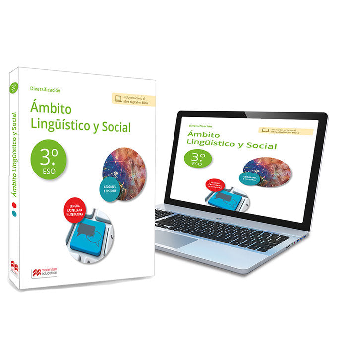Diversificación 3ºESO Ámbito Lingüístico y Social - Geografía e Historia - Lengua y Literatura | Varios autores | 9788419062673 (MACMILLAN) Imagen principal del producto