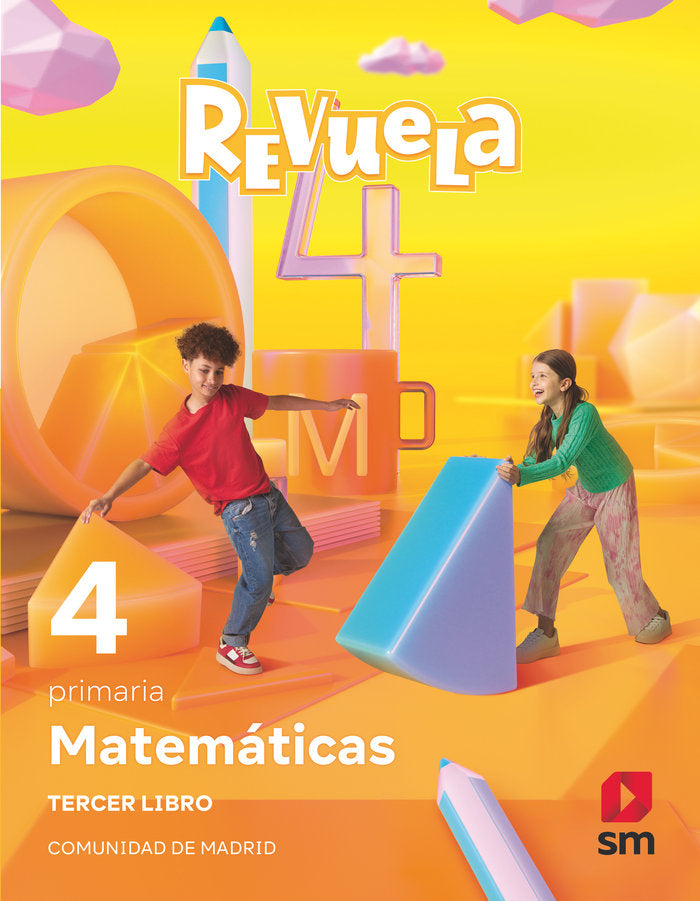 Matemáticas. Trimestres temáticos. 4 Primaria. Revuela. Comunidad de Madrid | Varios autores | 9788419102720 (Sm)