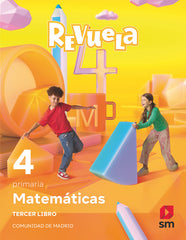 Matemáticas. Trimestres temáticos. 4 Primaria. Revuela. Comunidad de Madrid | Varios autores | 9788419102720 (Sm)