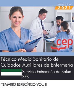 Técnico Medio Sanitario de Cuidados Auxiliares de Enfermería. Servicio Extremeño de Salud (SES). Temario específico. Vol. II Imagen principal del producto