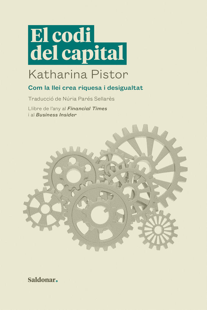 CODI DEL CAPITAL,EL | PISTOR,KATHARINA | EDICIONS SALDONAR | 9788419571090 Imagen principal del producto