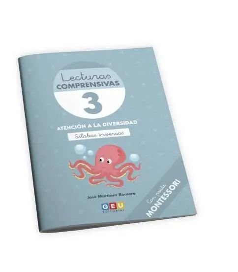 LECTURAS COMPRENSIVAS 3 PAUTA MONTESSORI INI,LECTOESCRITURA | MARTINEZ ROMERO, JOSE | GEU | 9788419646460