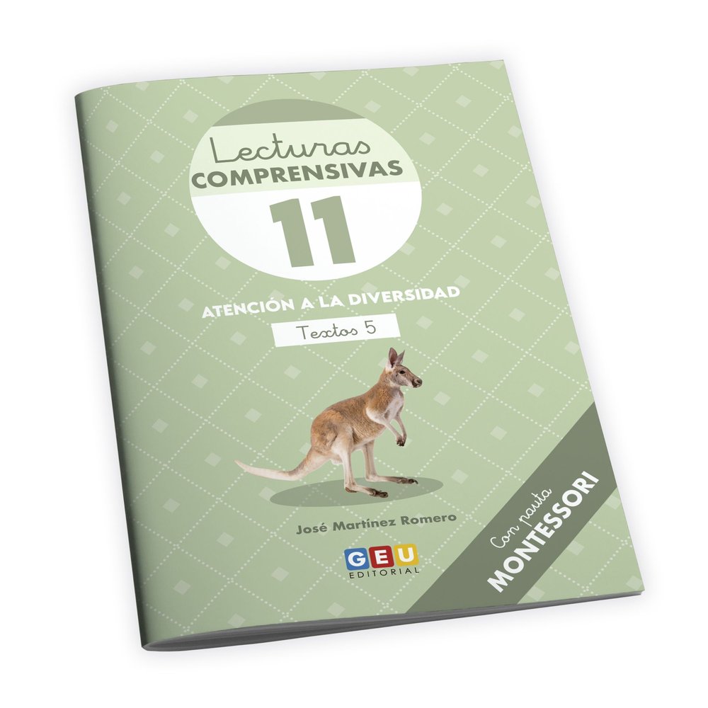 LECTURAS COMPRENSIVAS 11 PAUTA MONTESSORI IN,LECTOESCRITURA | MARTINEZ ROMERO,JOSE | GEU | 9788419646545 Imagen principal del producto