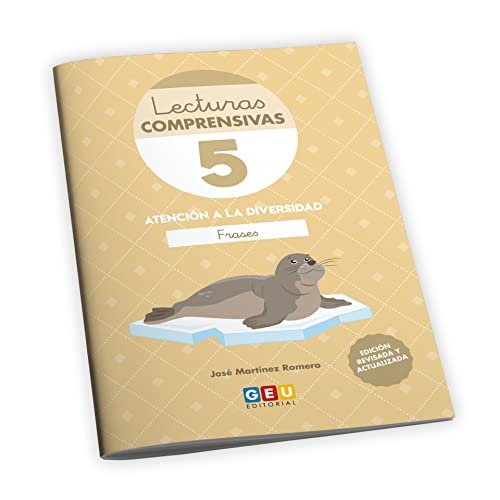 LECTURAS COMPRENSIVAS 5A 1ºEP FRASES ADAPT,CON PICTOGRAMAS | AA,VV | GEU | 9788419646972 Imagen principal del producto