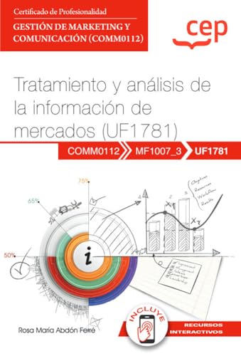 Manual. Tratamiento y análisis de la información de mercados (UF1781). Certificados de profesionalidad. Gestión de marketing y comunicación (COMM0112) Imagen principal del producto