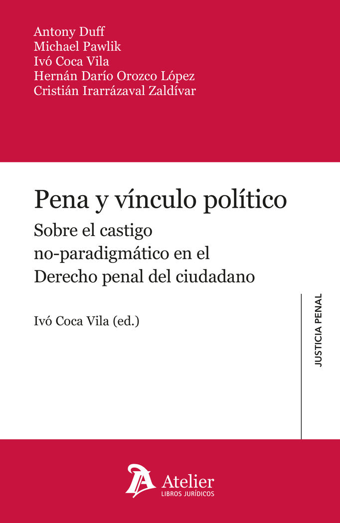 PENA Y VINCULO POLITICO - 9788419773098 Imagen principal del producto