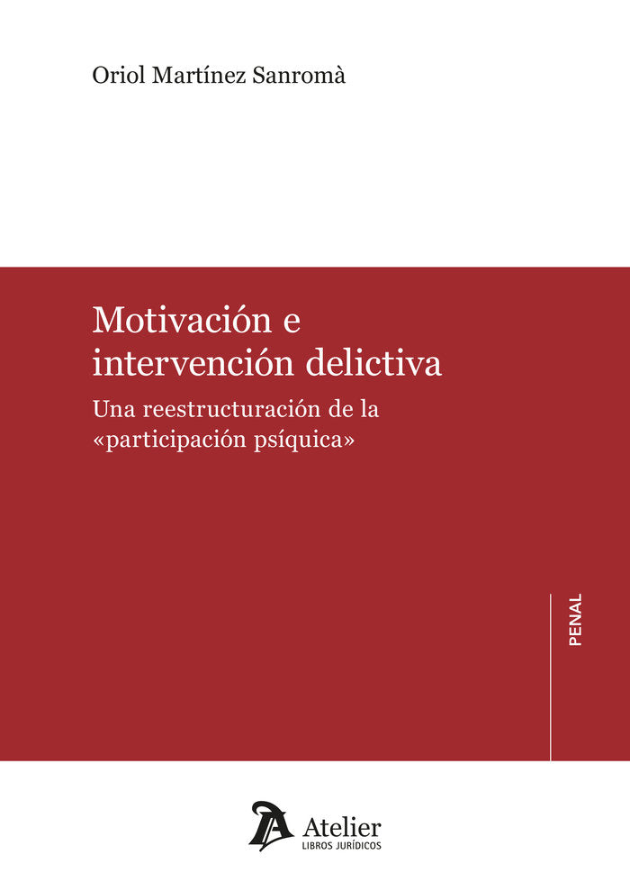 MOTIVACION E INTERVENCION DELICTIVA - 9788419773111 Imagen principal del producto