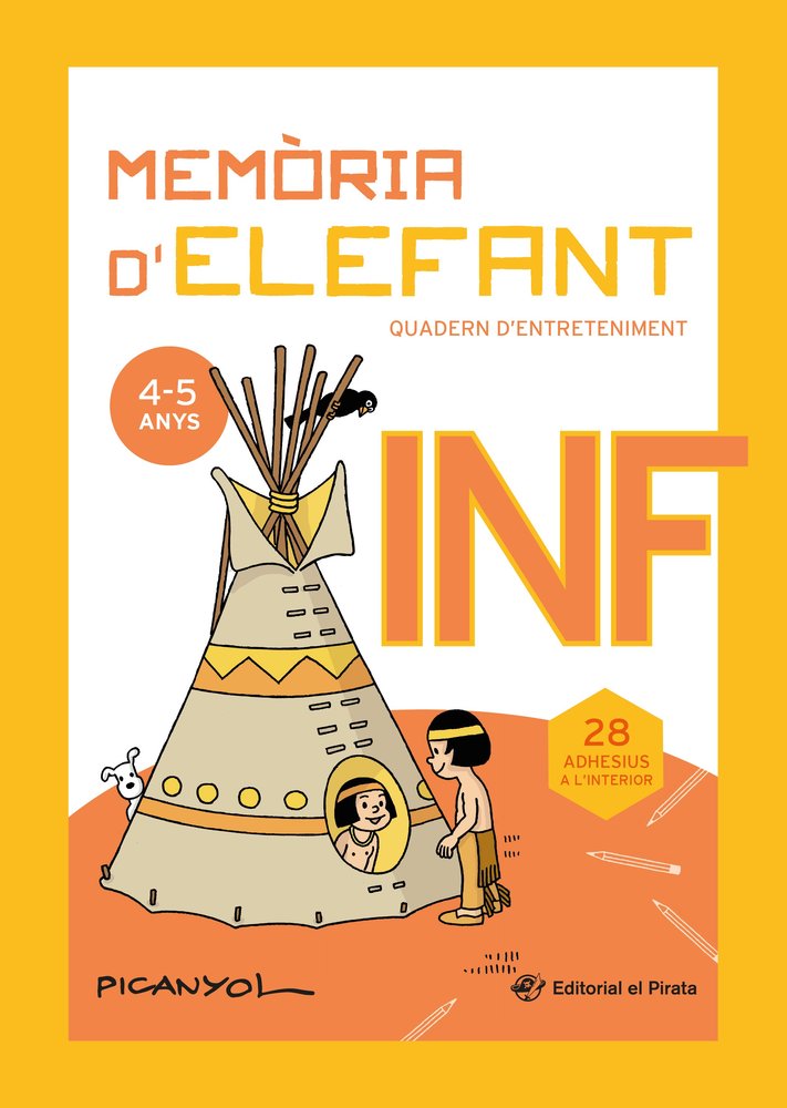 Memòria D'elefant Infantil: Quadern de Vacances: Jocs Per a Nens de 4 I 5 Anys: Segon Cicle D'infantil: Quadern de Vacances: Quadern D'activitats: Quadernet D'activitats Imagen principal del producto