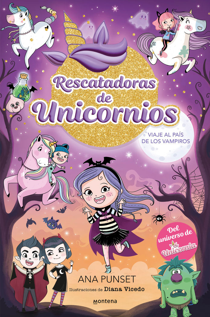 RESCATADORAS DE UNICORNIOS 5 VIAJE AL PAIS DE LOS VAMPIROS | Ana Punset | 9788419975690 (Montena) Imagen principal del producto