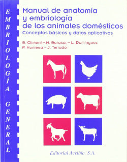 MANUAL DE ANATOMIA Y EMBRIOLOGIA DE LOS ANIMALES DOMESTICOS - 9788420008608
