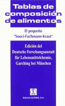 PEQUEÑO SOUCI-FACHMANN-KRAUT,EL | SOUCI, S, W,/FACHMANN, W,/KRAUT, H, | ACRIBIA EDITORIAL | 9788420008653 Imagen secundaria del producto