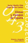 CLIMAS Y TIEMPOS DE ESPAÑA ALIANZA - 9788420657776 Imagen principal del producto
