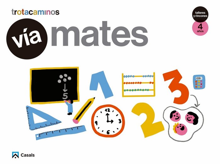 VIA MATES 4AÑOS TALLERES RINCONES 17 TROTACAMINOS | AA,VV | 9788421863015 (Casals) Imagen principal del producto