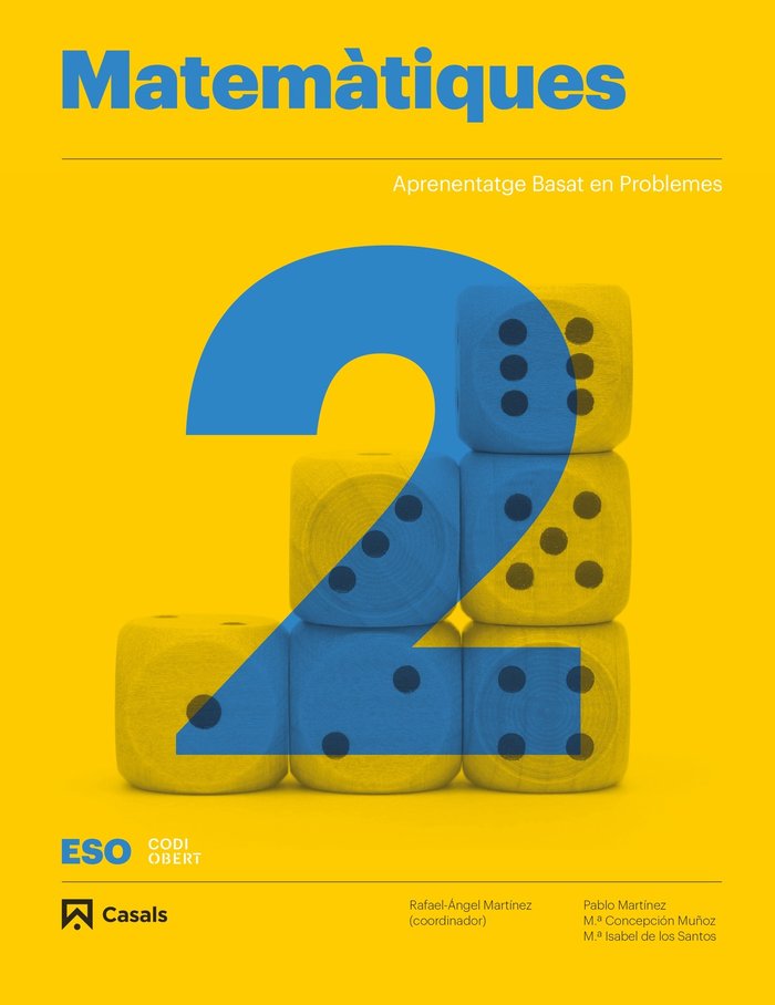 Matemàtiques 2º ESO Cataluña 20 Codi Obert (Casals) - 9788421866290