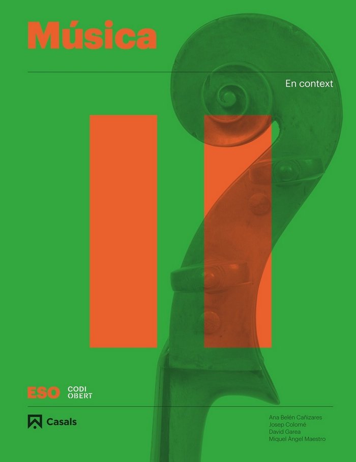 Música II ESO Cataluña 19 Codi Obert (Casals) - 9788421866399