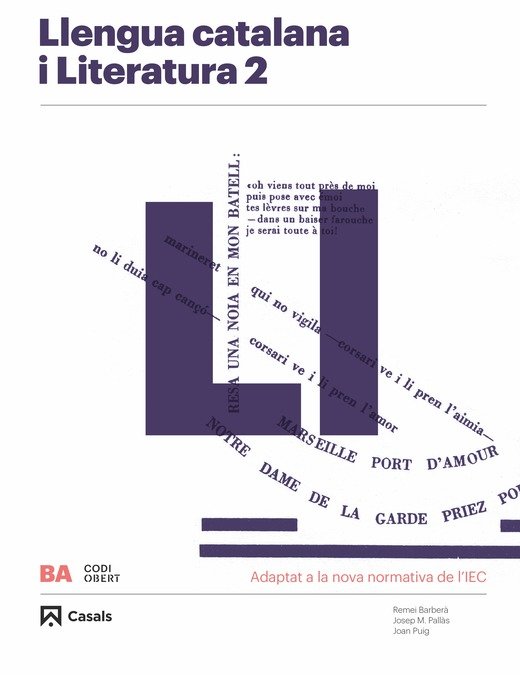 Llengua Catalana 2º Nb Cat/bal 20 Codi Obert (Casals) - 9788421867020