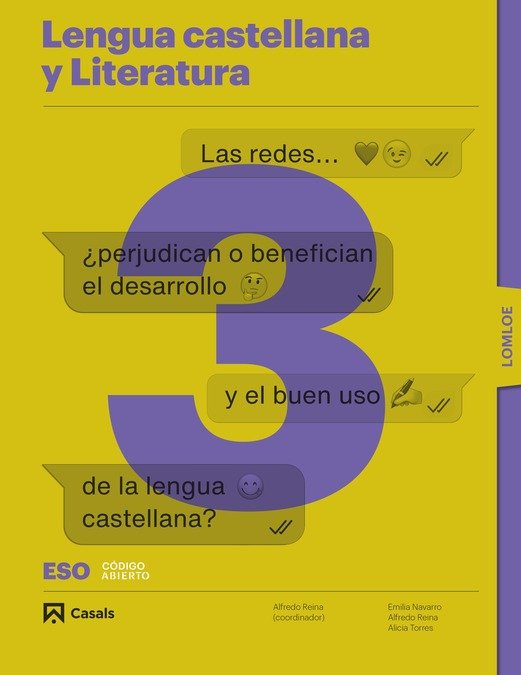 Lengua castellana y Literatura 3ºESO LOMLOE | Varios autores | 9788421874165 (CASALS)