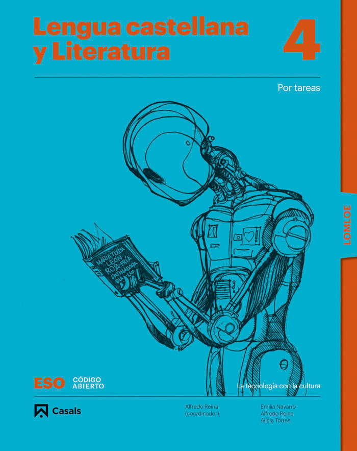 Lengua castellana y Literatura por tareas 4ºESO LOMLOE | Varios autores | 9788421874240 (CASALS) Imagen principal del producto