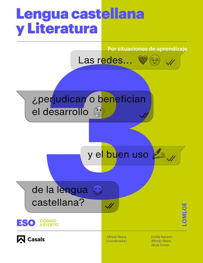 Lengua castellana y Literatura 3ºESO LOMLOE SUR | Varios autores | 9788421880234 (CASALS)