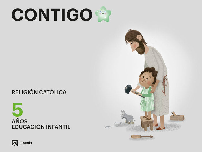 CUADERNO RELIGION 5AÑOS EI 24 CONTIGO | AA,VV | 9788421881521 (Casals)
