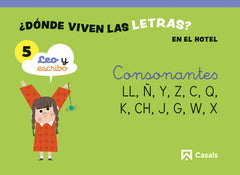 CUADERNO 5 5AÑOS EI 24 DONDE VIVEN LAS LETRAS | AA,VV | 9788421881736 (Casals)
