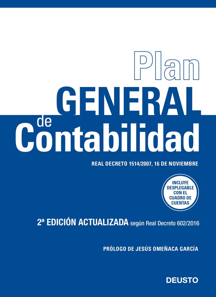 PLAN GENERAL DE CONTABILIDAD | AA,VV | EDICIONES DEUSTO | 9788423428038 Imagen principal del producto