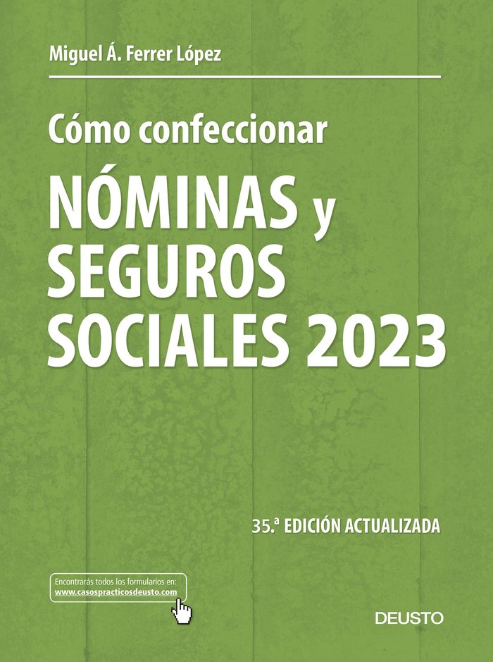 COMO CONFECCIONAR NOMINAS Y SEGUROS SOCIALES 2023 - 9788423435517 Imagen principal del producto