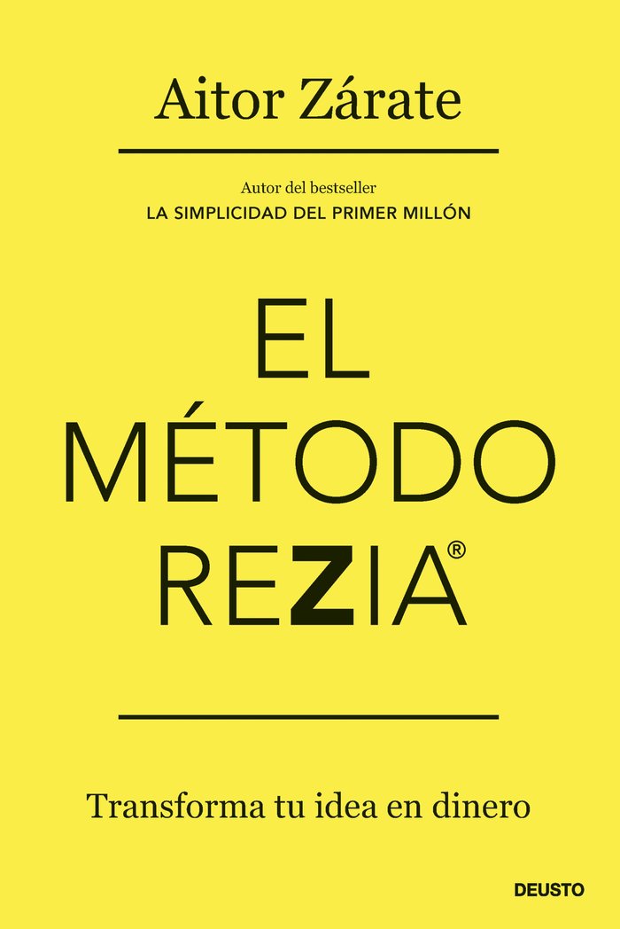 EL METODO REZIA | AITOR ZARATE | EDICIONES DEUSTO | 9788423436934 Imagen principal del producto