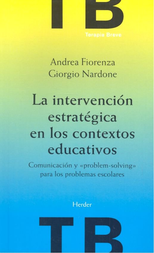 INTERVENCION ESTRATEGICA CONTEXTOS EDUCATIVOS | FIORENZA,A, | HERDER | 9788425423772 Imagen principal del producto