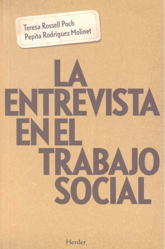 ENTREVISTA EN EL TRABAJO SOCIALLA - 9788425439445