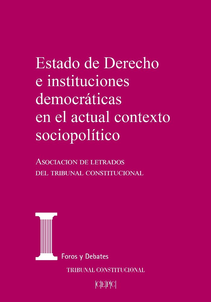 ESTADO DE DERECHO E INSTITUCIONES DEMOCRATICAS EN EL ACTUAL - 9788425920431 Imagen principal del producto