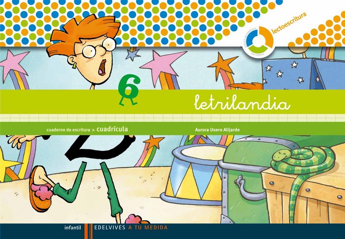 Letrilandia 6 Cuadricula 09 Espiral EDELEN09EI (Edelvives) - 9788426371508