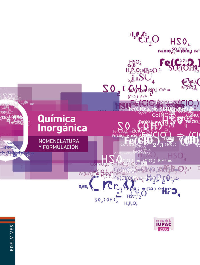✅ FORMULACION QUIMICA INORGANICA 1ºNB 13 EDEVAR41NB - 9788426389084 Imagen principal del producto