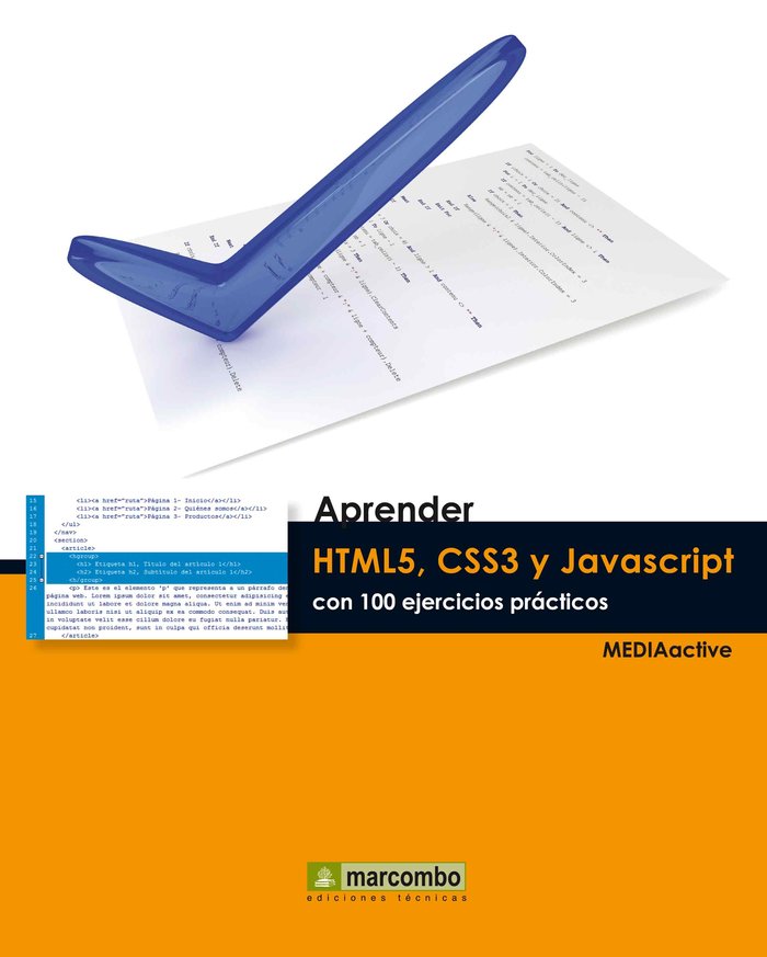 APRENDER HTML5 CSS3 JAVASCRIPT CON 100 EJERCICIOS PRACTICOS - 9788426720863 Imagen principal del producto