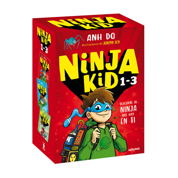 NINJA KID - ESTUCHE NINJA KID 1, 2 Y 3 (DE TIRILLAS A NINJA | EL NINJA VOLADOR | EL RAYO NINJA) I Do, Anh I Molino I 9788427225237 Imagen principal del producto