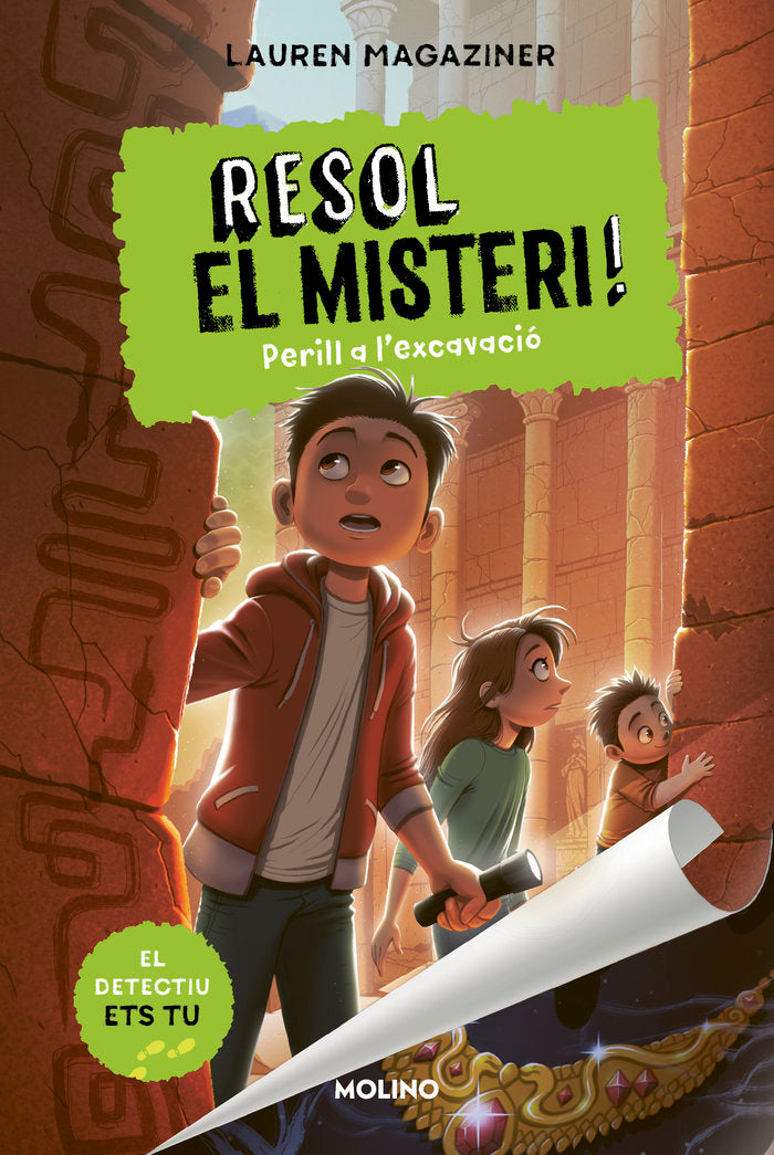 RESOL EL MISTERI! 4 - PERILL A L'EXCAVACIÓ I Magaziner, Lauren I Molino I 9788427226203 Imagen principal del producto