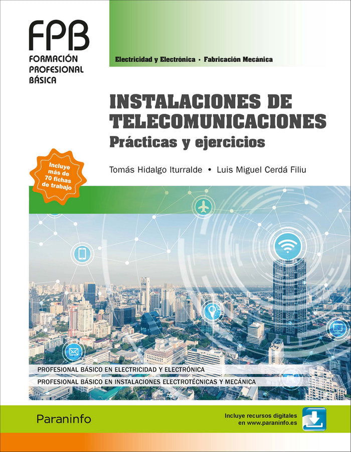INSTTELECOMUNICACIONES PRACTICAS EJERCICIOS FPB 18 - 9788428340434 Imagen principal del producto