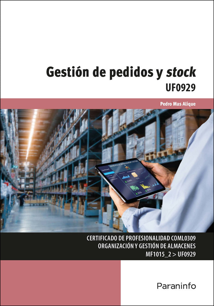 UF0929 GESTION DE PEDIDOS Y STOCK - 9788428358859 Imagen principal del producto