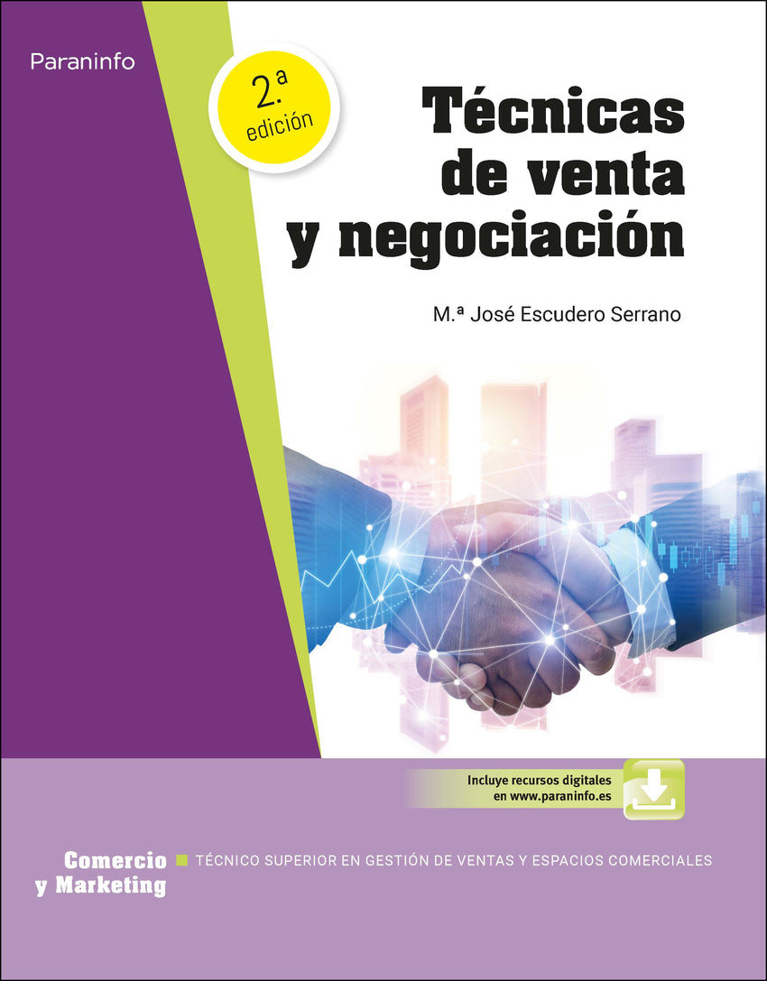 ✅ TÉCNICAS DE VENTA Y NEGOCIACIÓN 2.ª EDICIÓN 2023 - 9788428359429 Imagen principal del producto