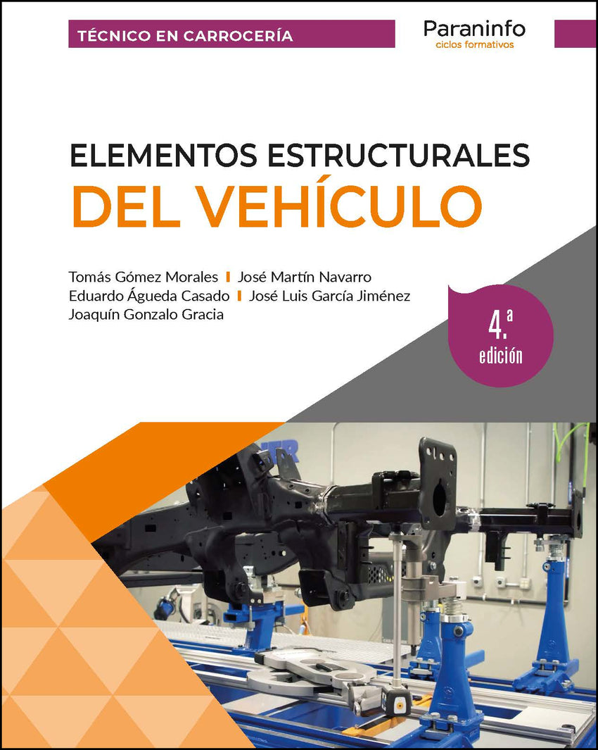 ✅ ELEMENTOS ESTRUCTURALES DEL VEHÍCULO 4.ª EDICIÓN 2023 - 9788428359931 Imagen principal del producto