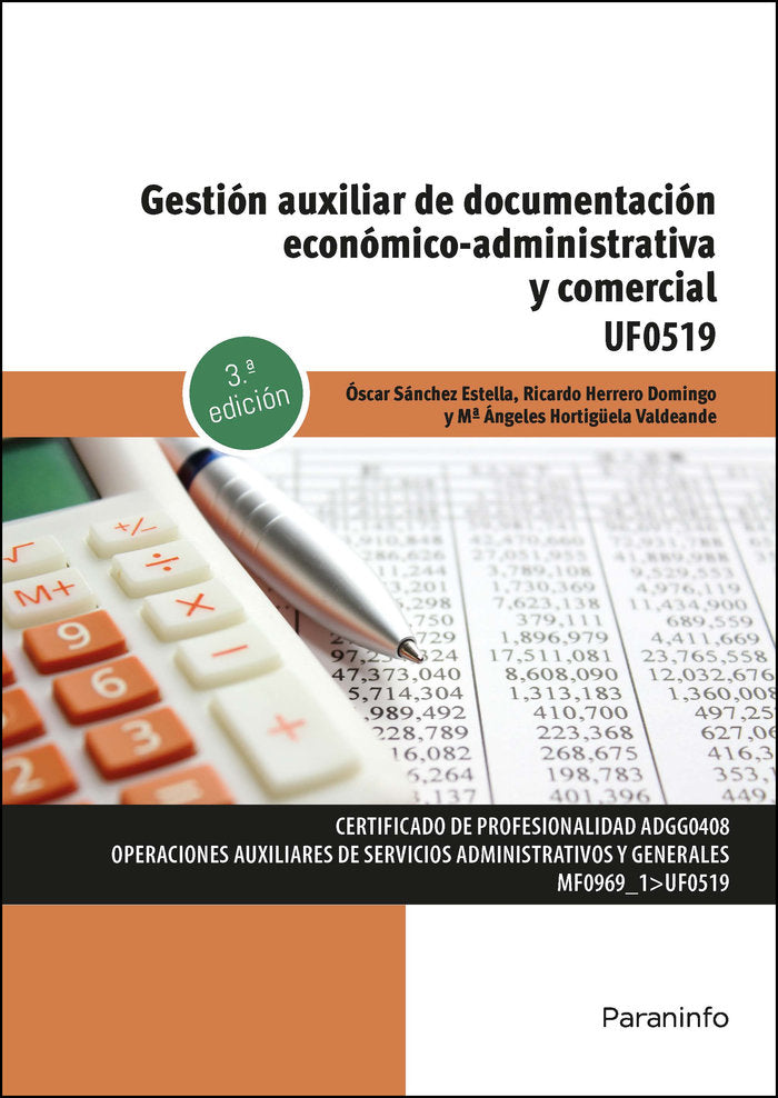 GESTION AUXILIAR DE DOCUMENTACION ECONOMICOADMINISTRATIVA Y - 9788428362405 Imagen principal del producto