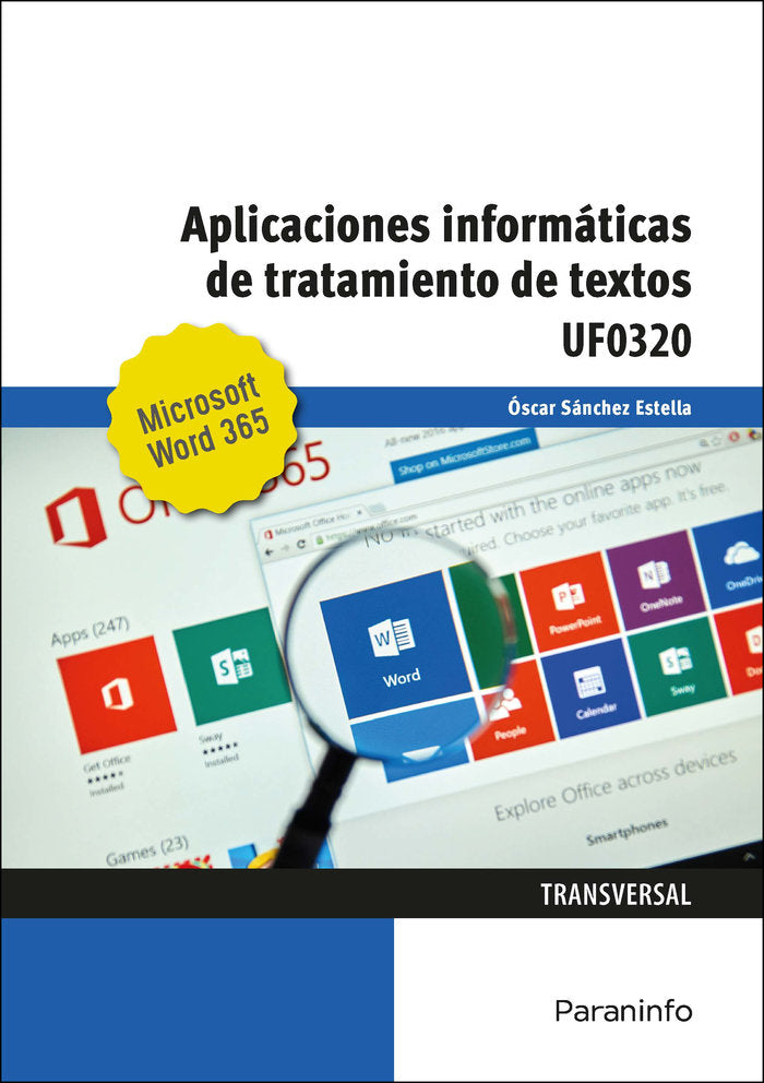 APLICACIONES INFORMATICAS TRATAMIENTO TEXTOS MICROSOFT WORD - 9788428363068 Imagen principal del producto