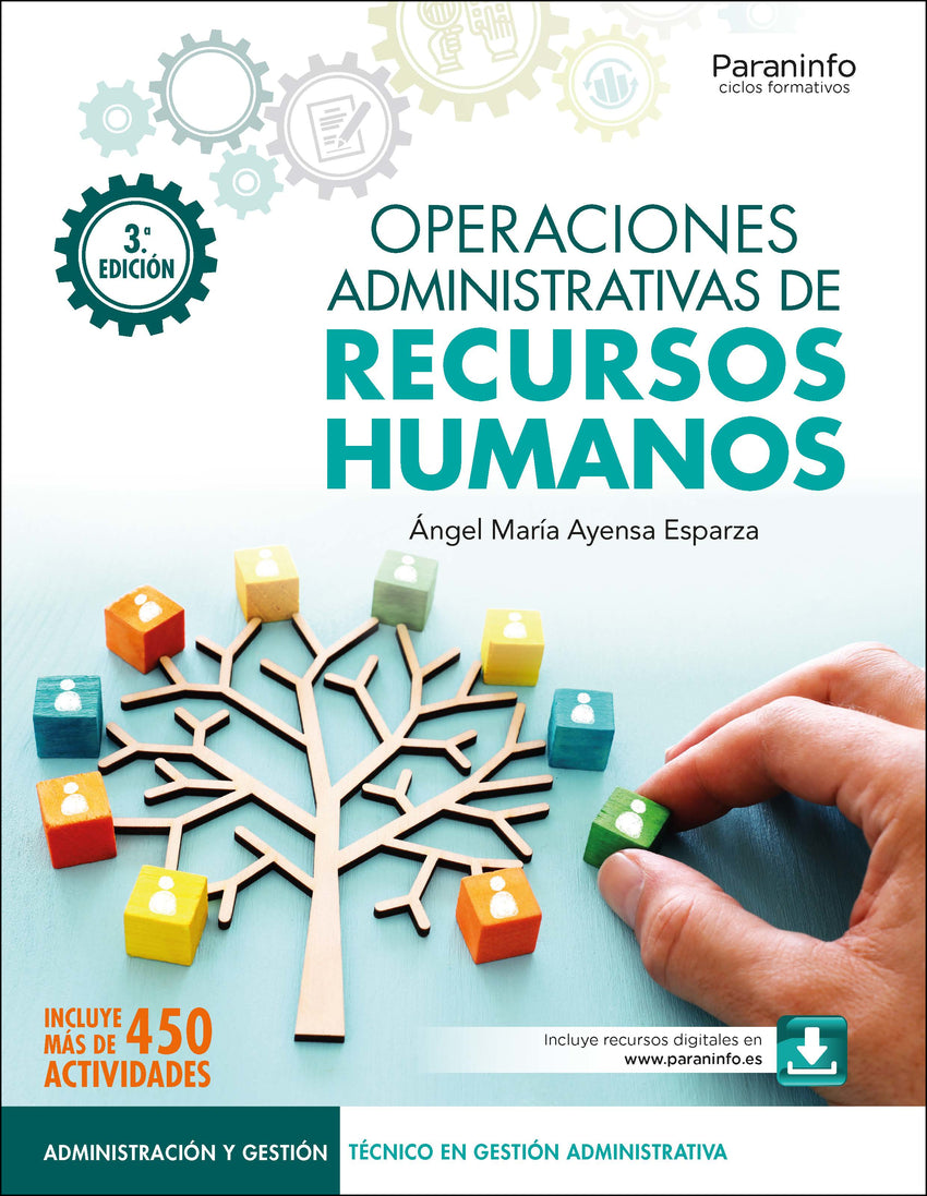 ✅ OPERACIONES ADMINISTRATIVAS DE RECURSOS HUMANOS 3.ª EDICIÓN 2024 - 9788428363778 Imagen principal del producto