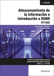ALMACENAMIENTO DE LA INFORMACION E INTRODUCCION A SGBD - 9788428366786 Imagen principal del producto
