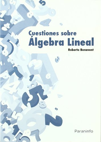 CUESTIONES SOBRE ALGEBRA LINEAL - 9788428380973 Imagen principal del producto