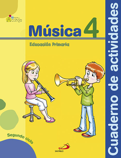 Cuaderno Música 4º EP Acorde 12 PAUMU14EP (San Pablo) - 9788428537162