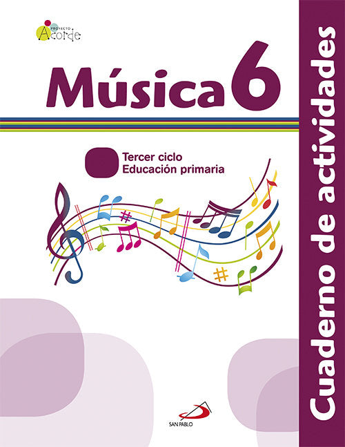 Cuaderno Música 6º EP Acorde 13 PAUMU16EP (San Pablo) - 9788428539777
