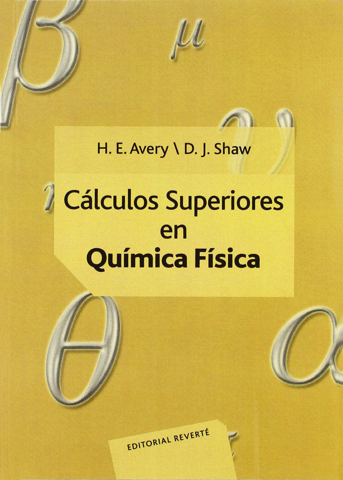 CALCULOS SUPERIORES QUIMICA FIS2SUPERI - 9788429170290 Imagen principal del producto